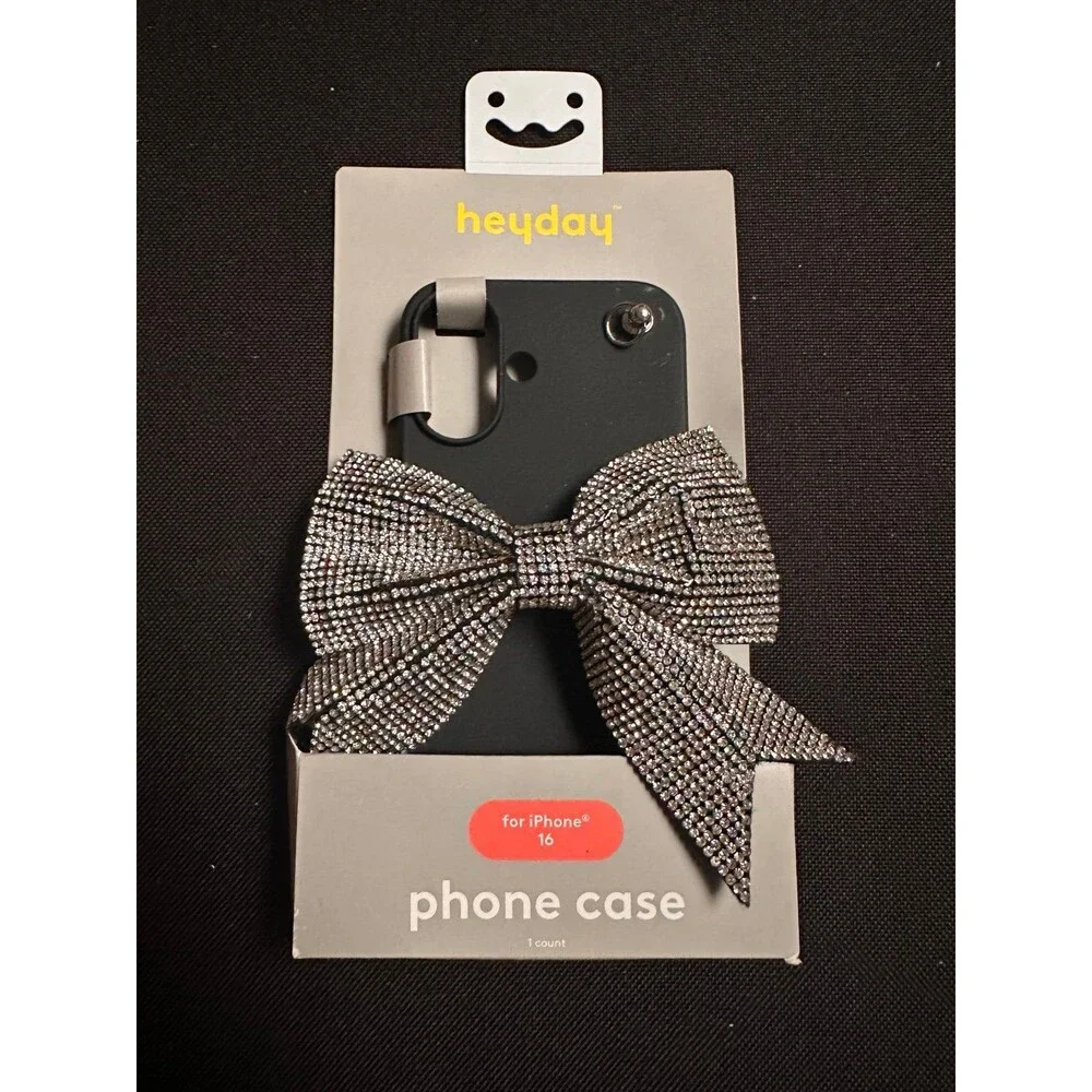 Iphone 16 black bow case